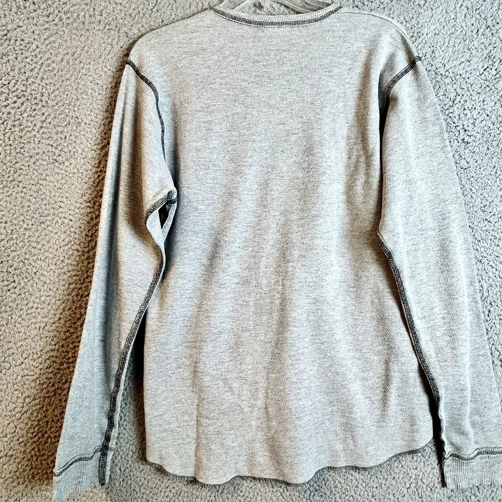 VTG Toby Keith Thermal Long Sleeve Gray T Shirt Size M 2005 Western Cowboy Wear